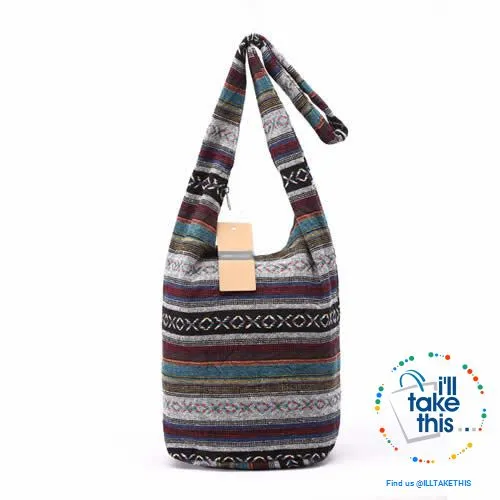 100% Designer Ladies cotton shoulder bag, show your individuality with these unique designs