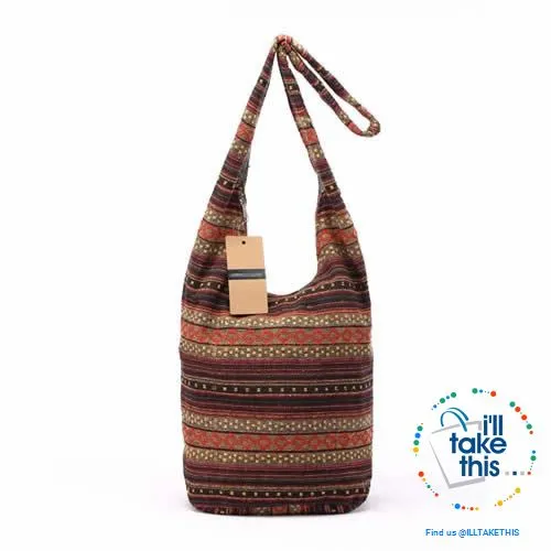 100% Designer Ladies cotton shoulder bag, show your individuality with these unique designs