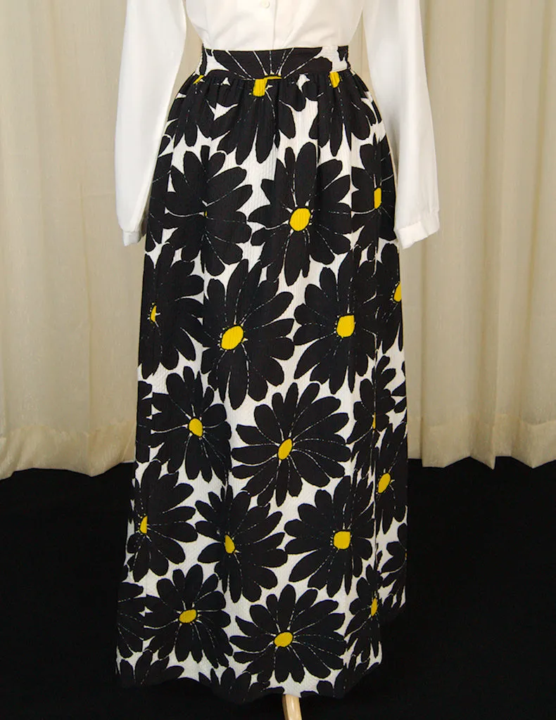 1960s Daisy Maxi Skirt w Wrap