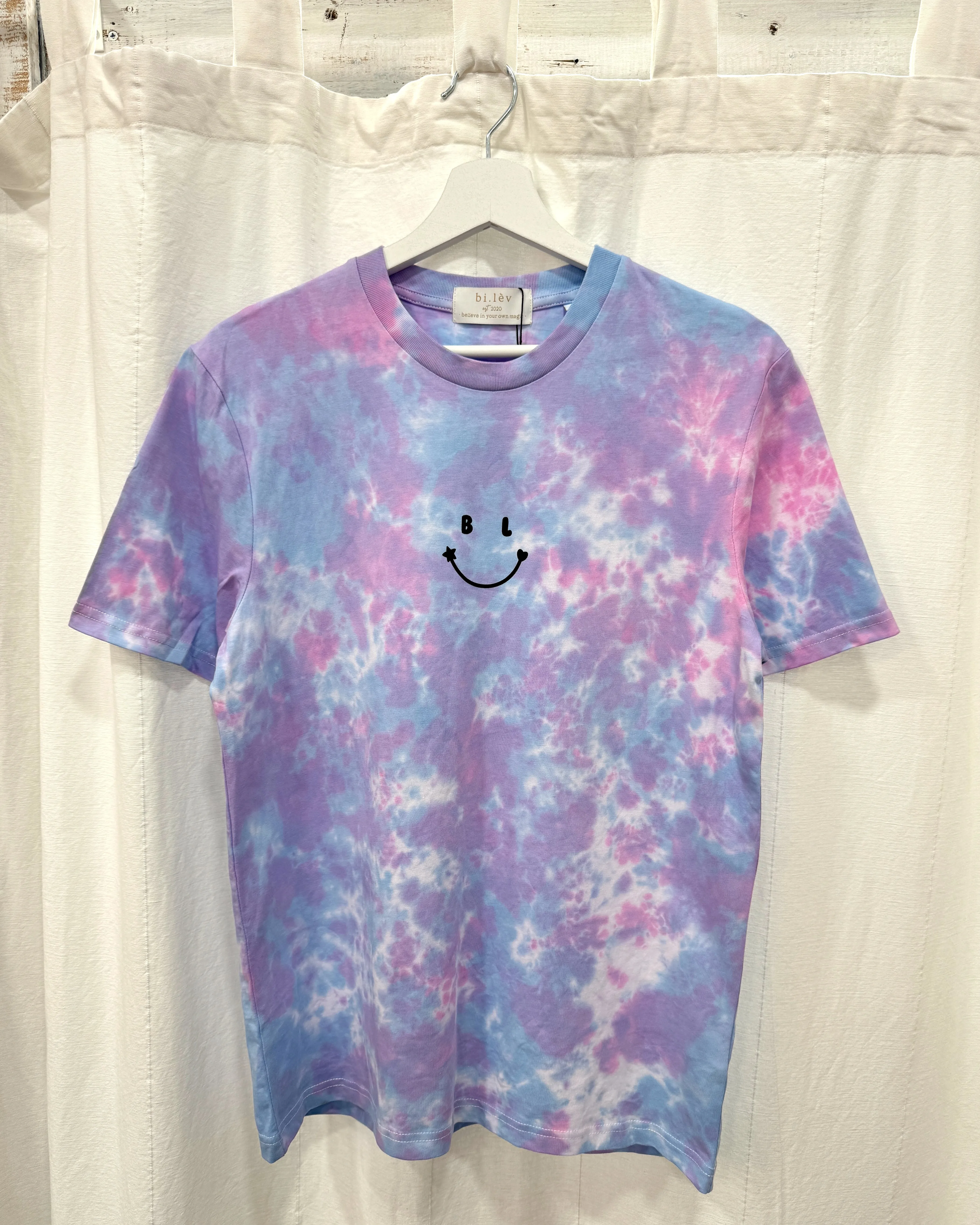 BL PINK N BLUE- Tie Dye Organic Cotton T-shirt