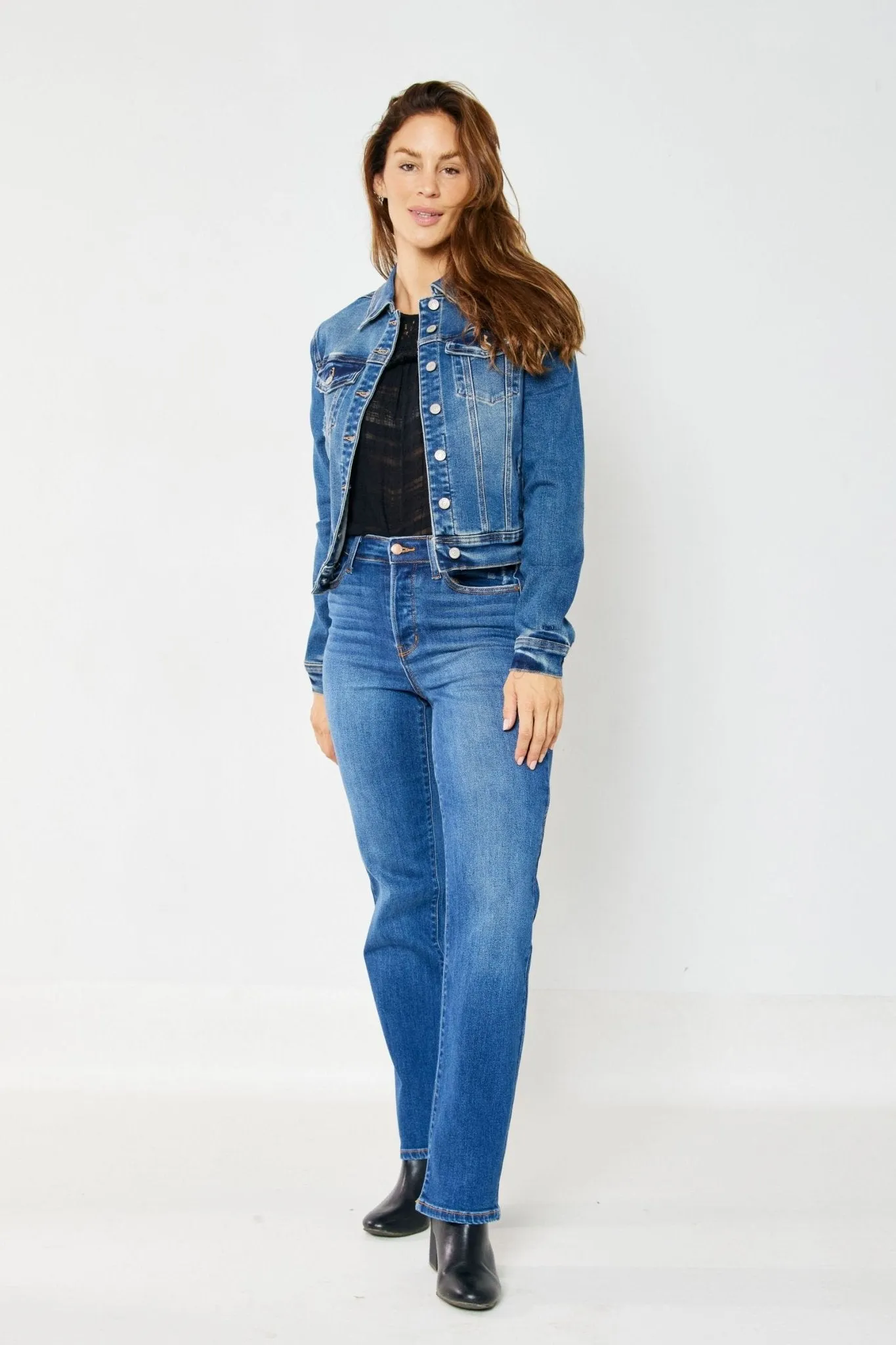 Judy Blue Ricki Hidden Button Fly Dad Jean