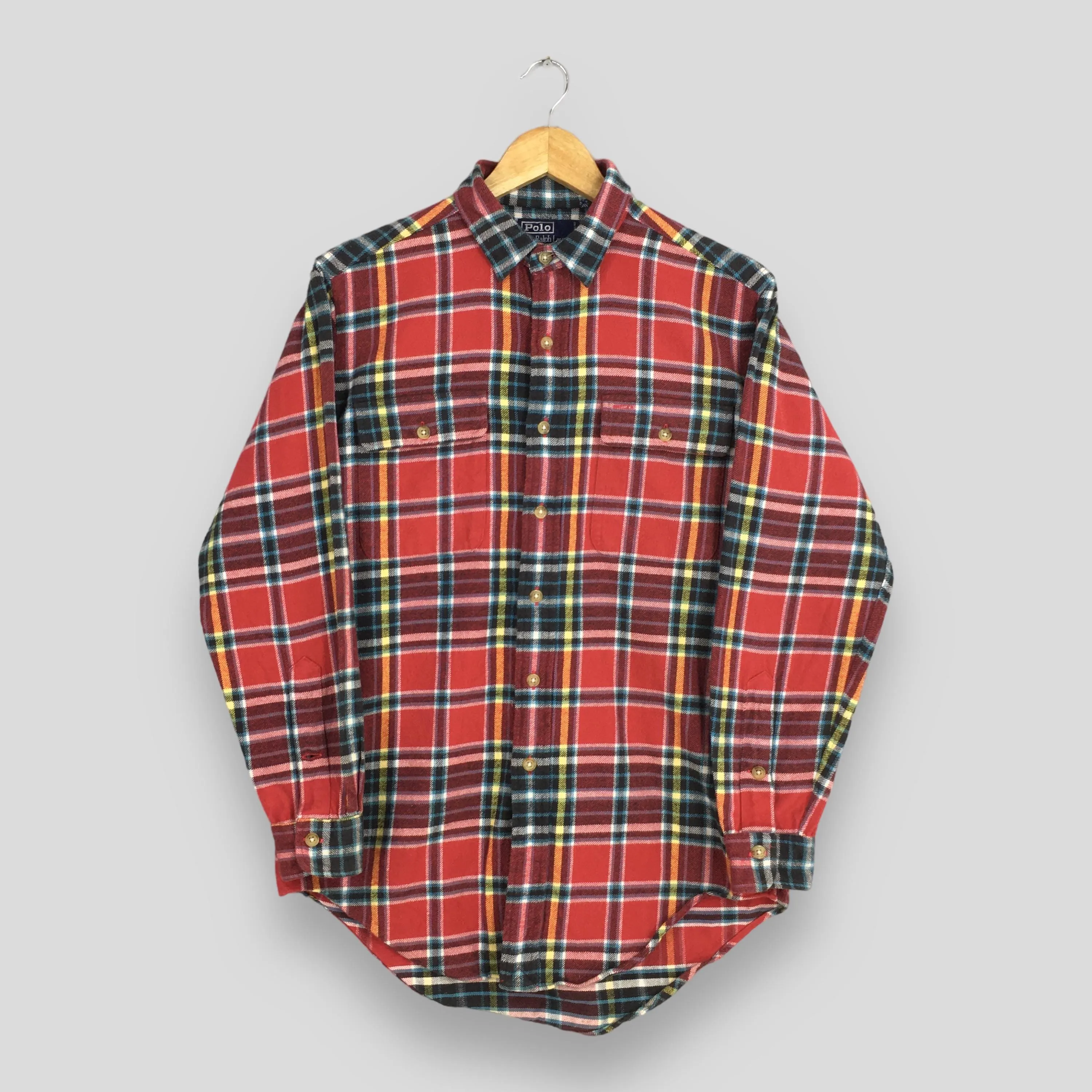 Polo Ralph Lauren Red Checkered Flannel Shirt Medium