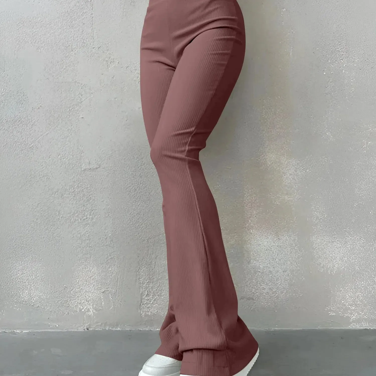 Women's Sexy Slim High Waisted Flared Pants for Longer Legs