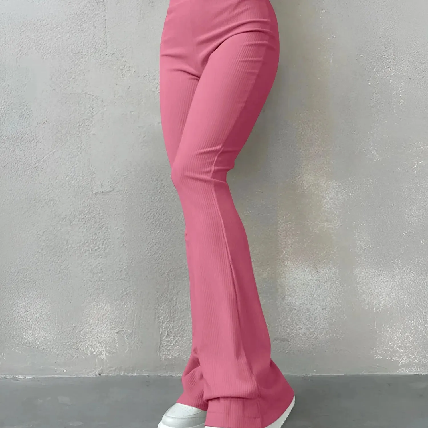 Women's Sexy Slim High Waisted Flared Pants for Longer Legs